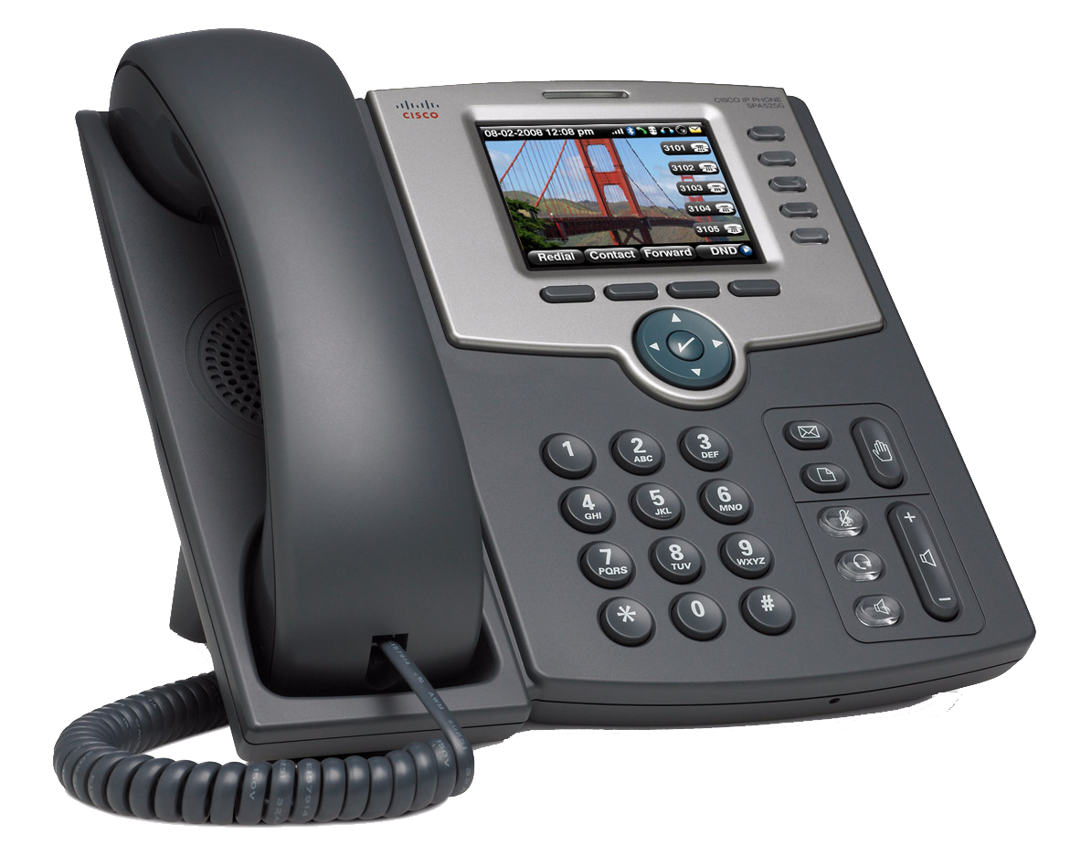 image of a desktop telephone