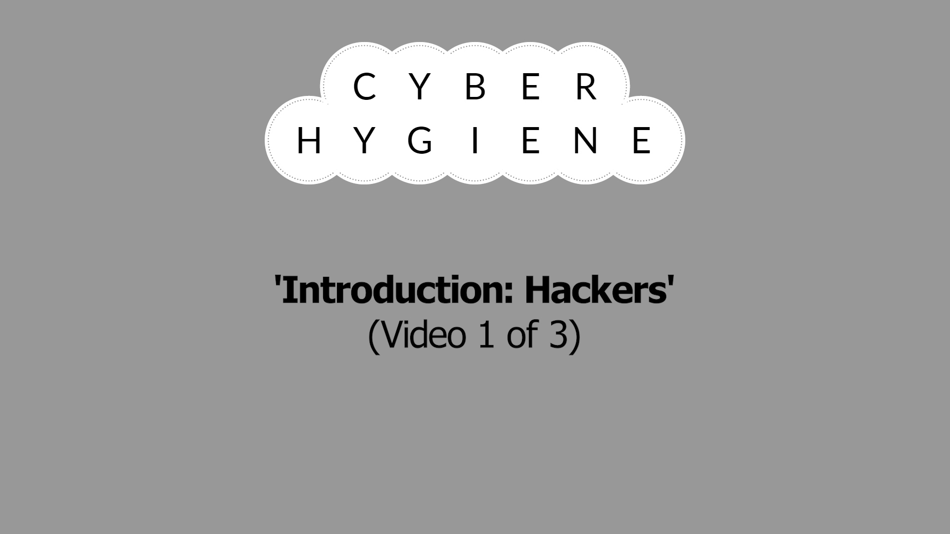 Cyber Hygiene: Hackers